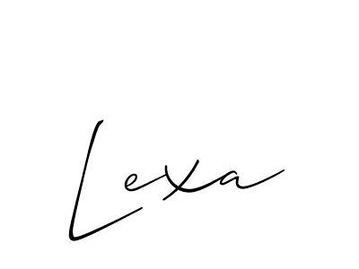 Best and Professional Signature Style for Lexa. Allison_Script Best Signature Style Collection. Lexa signature style 2 images and pictures png