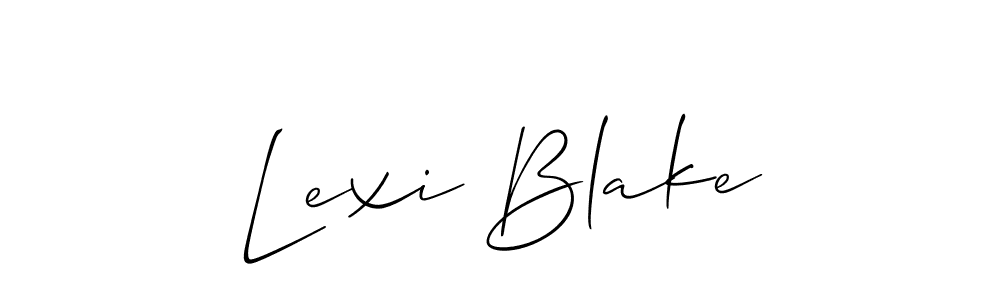 if you are searching for the best signature style for your name Lexi Blake. so please give up your signature search. here we have designed multiple signature styles  using Allison_Script. Lexi Blake signature style 2 images and pictures png