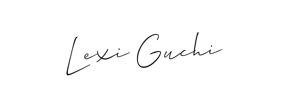 Check out images of Autograph of Lexi Guchi name. Actor Lexi Guchi Signature Style. Allison_Script is a professional sign style online. Lexi Guchi signature style 2 images and pictures png