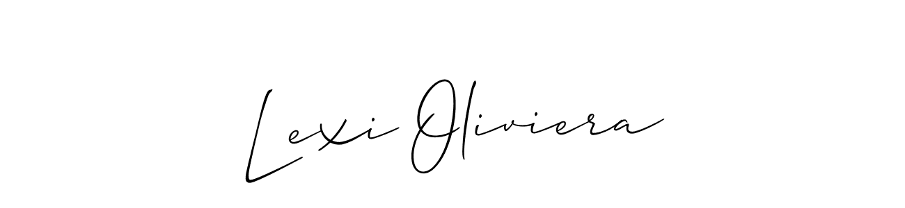 Also You can easily find your signature by using the search form. We will create Lexi Oliviera name handwritten signature images for you free of cost using Allison_Script sign style. Lexi Oliviera signature style 2 images and pictures png