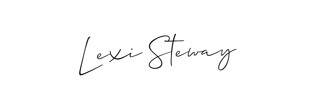 if you are searching for the best signature style for your name Lexi Steway. so please give up your signature search. here we have designed multiple signature styles  using Allison_Script. Lexi Steway signature style 2 images and pictures png
