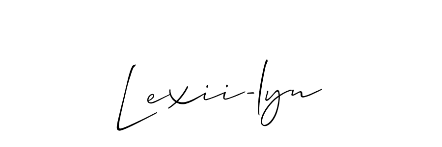 Make a beautiful signature design for name Lexii-lyn. Use this online signature maker to create a handwritten signature for free. Lexii-lyn signature style 2 images and pictures png