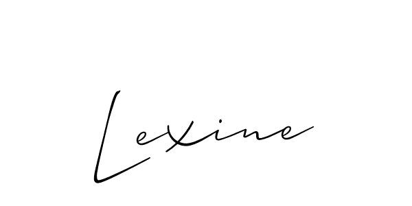 The best way (Allison_Script) to make a short signature is to pick only two or three words in your name. The name Lexine include a total of six letters. For converting this name. Lexine signature style 2 images and pictures png