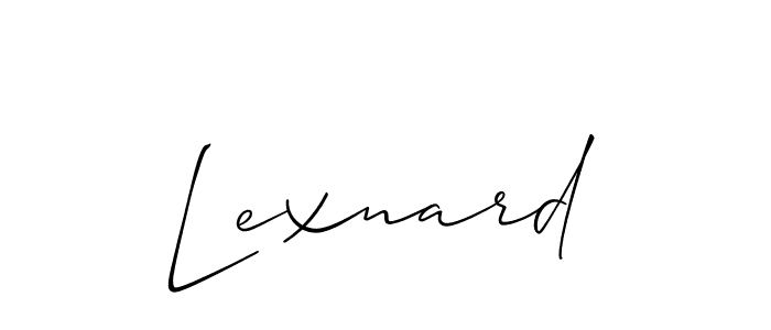 Once you've used our free online signature maker to create your best signature Allison_Script style, it's time to enjoy all of the benefits that Lexnard name signing documents. Lexnard signature style 2 images and pictures png