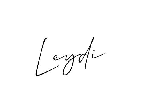 Design your own signature with our free online signature maker. With this signature software, you can create a handwritten (Allison_Script) signature for name Leydi. Leydi signature style 2 images and pictures png