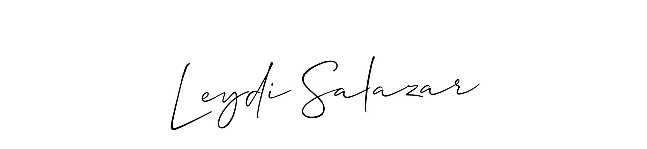 Best and Professional Signature Style for Leydi Salazar. Allison_Script Best Signature Style Collection. Leydi Salazar signature style 2 images and pictures png
