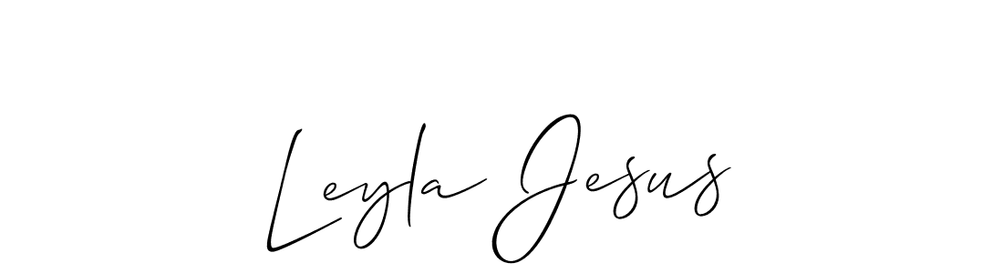 Make a beautiful signature design for name Leyla Jesus. With this signature (Allison_Script) style, you can create a handwritten signature for free. Leyla Jesus signature style 2 images and pictures png