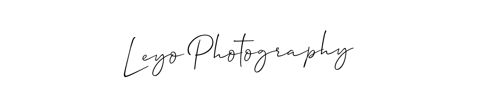 Make a beautiful signature design for name Leyo Photography. Use this online signature maker to create a handwritten signature for free. Leyo Photography signature style 2 images and pictures png