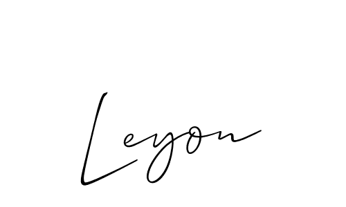 Also You can easily find your signature by using the search form. We will create Leyon name handwritten signature images for you free of cost using Allison_Script sign style. Leyon signature style 2 images and pictures png