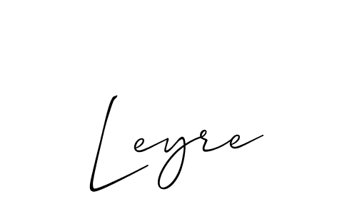 How to make Leyre signature? Allison_Script is a professional autograph style. Create handwritten signature for Leyre name. Leyre signature style 2 images and pictures png