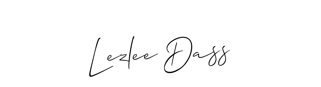 How to Draw Lezlee Dass signature style? Allison_Script is a latest design signature styles for name Lezlee Dass. Lezlee Dass signature style 2 images and pictures png