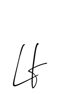 It looks lik you need a new signature style for name Lf. Design unique handwritten (Allison_Script) signature with our free signature maker in just a few clicks. Lf signature style 2 images and pictures png