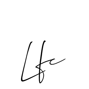 How to make Lfc name signature. Use Allison_Script style for creating short signs online. This is the latest handwritten sign. Lfc signature style 2 images and pictures png