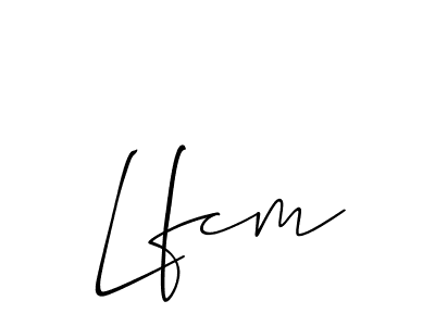 Also we have Lfcm name is the best signature style. Create professional handwritten signature collection using Allison_Script autograph style. Lfcm signature style 2 images and pictures png