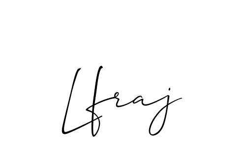Create a beautiful signature design for name Lfraj. With this signature (Allison_Script) fonts, you can make a handwritten signature for free. Lfraj signature style 2 images and pictures png