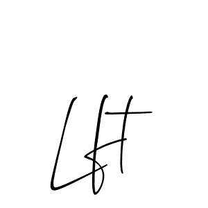 if you are searching for the best signature style for your name Lft. so please give up your signature search. here we have designed multiple signature styles  using Allison_Script. Lft signature style 2 images and pictures png