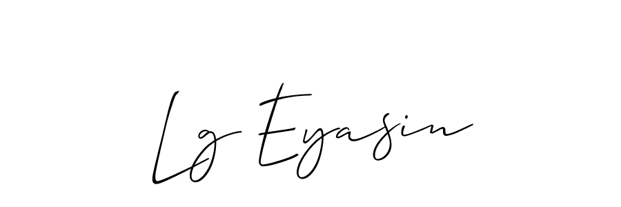 This is the best signature style for the Lg Eyasin name. Also you like these signature font (Allison_Script). Mix name signature. Lg Eyasin signature style 2 images and pictures png