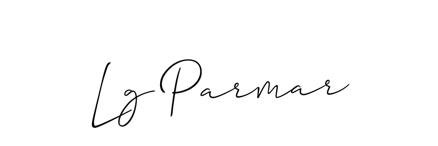 Also You can easily find your signature by using the search form. We will create Lg Parmar name handwritten signature images for you free of cost using Allison_Script sign style. Lg Parmar signature style 2 images and pictures png