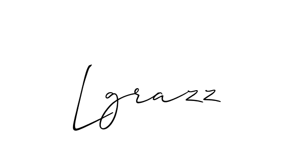 if you are searching for the best signature style for your name Lgrazz. so please give up your signature search. here we have designed multiple signature styles  using Allison_Script. Lgrazz signature style 2 images and pictures png