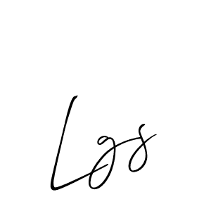 The best way (Allison_Script) to make a short signature is to pick only two or three words in your name. The name Lgs include a total of six letters. For converting this name. Lgs signature style 2 images and pictures png