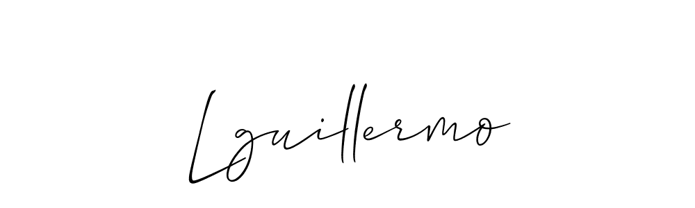 Also You can easily find your signature by using the search form. We will create Lguillermo name handwritten signature images for you free of cost using Allison_Script sign style. Lguillermo signature style 2 images and pictures png