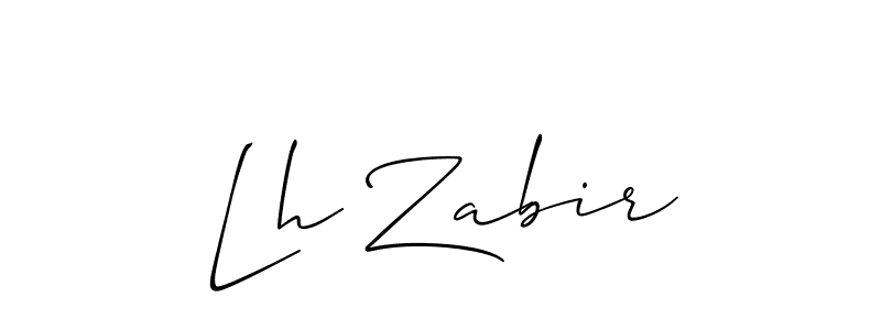 Lh Zabir stylish signature style. Best Handwritten Sign (Allison_Script) for my name. Handwritten Signature Collection Ideas for my name Lh Zabir. Lh Zabir signature style 2 images and pictures png
