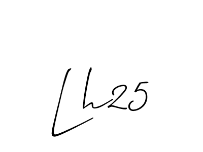 It looks lik you need a new signature style for name Lh25. Design unique handwritten (Allison_Script) signature with our free signature maker in just a few clicks. Lh25 signature style 2 images and pictures png