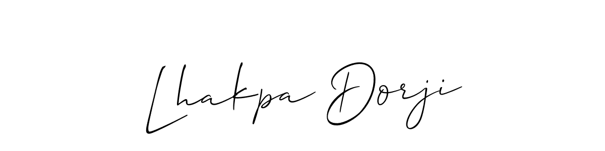 if you are searching for the best signature style for your name Lhakpa Dorji. so please give up your signature search. here we have designed multiple signature styles  using Allison_Script. Lhakpa Dorji signature style 2 images and pictures png
