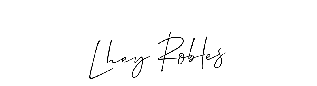 Make a short Lhey Robles signature style. Manage your documents anywhere anytime using Allison_Script. Create and add eSignatures, submit forms, share and send files easily. Lhey Robles signature style 2 images and pictures png