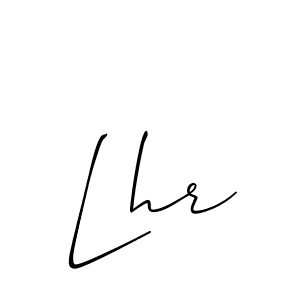 Also we have Lhr name is the best signature style. Create professional handwritten signature collection using Allison_Script autograph style. Lhr signature style 2 images and pictures png