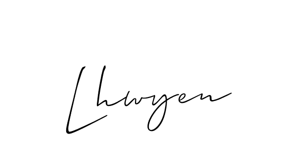 Make a short Lhwyen signature style. Manage your documents anywhere anytime using Allison_Script. Create and add eSignatures, submit forms, share and send files easily. Lhwyen signature style 2 images and pictures png