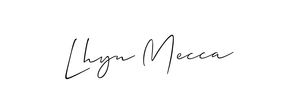 Make a beautiful signature design for name Lhyn Mecca. Use this online signature maker to create a handwritten signature for free. Lhyn Mecca signature style 2 images and pictures png
