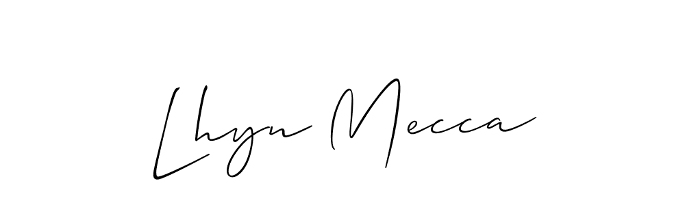 Check out images of Autograph of Lhyn Mecca name. Actor Lhyn Mecca Signature Style. Allison_Script is a professional sign style online. Lhyn Mecca signature style 2 images and pictures png