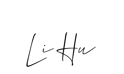 This is the best signature style for the Li Hu name. Also you like these signature font (Allison_Script). Mix name signature. Li Hu signature style 2 images and pictures png