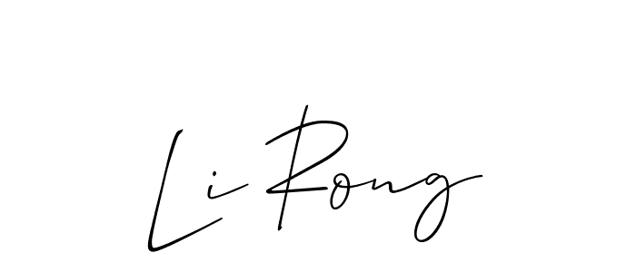 Make a beautiful signature design for name Li Rong. Use this online signature maker to create a handwritten signature for free. Li Rong signature style 2 images and pictures png