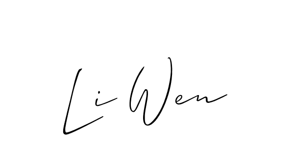 Check out images of Autograph of Li Wen name. Actor Li Wen Signature Style. Allison_Script is a professional sign style online. Li Wen signature style 2 images and pictures png