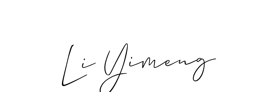 Make a beautiful signature design for name Li Yimeng. Use this online signature maker to create a handwritten signature for free. Li Yimeng signature style 2 images and pictures png