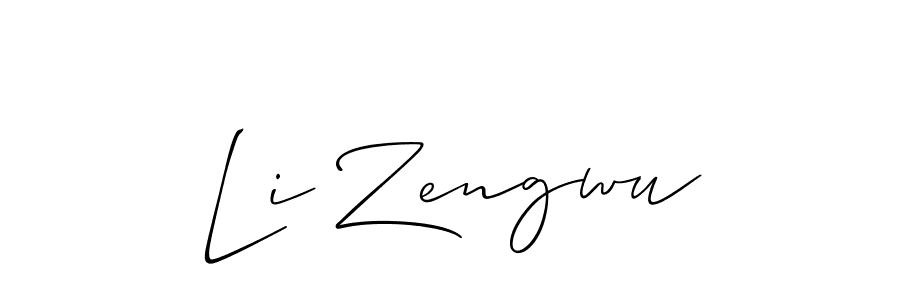 Make a beautiful signature design for name Li Zengwu. Use this online signature maker to create a handwritten signature for free. Li Zengwu signature style 2 images and pictures png