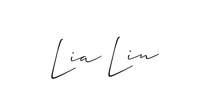 It looks lik you need a new signature style for name Lia Lin. Design unique handwritten (Allison_Script) signature with our free signature maker in just a few clicks. Lia Lin signature style 2 images and pictures png