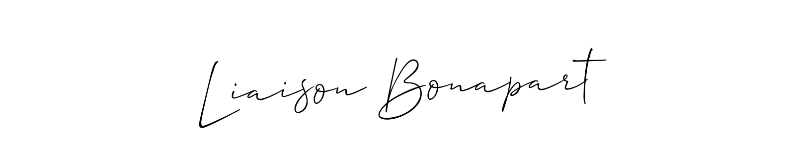 Here are the top 10 professional signature styles for the name Liaison Bonapart. These are the best autograph styles you can use for your name. Liaison Bonapart signature style 2 images and pictures png