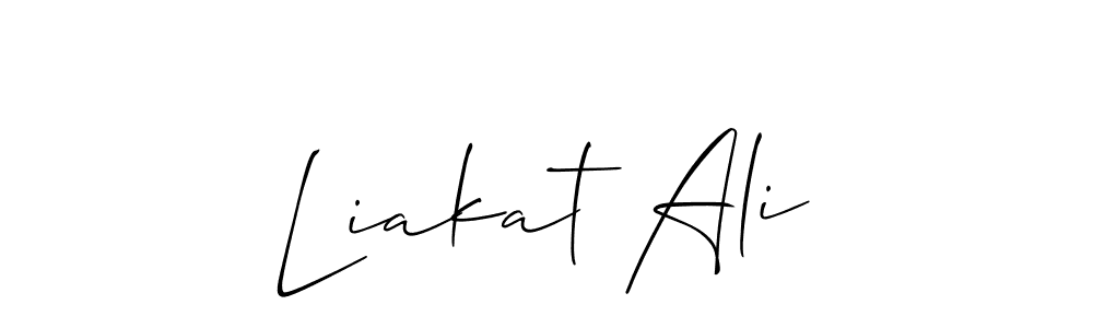 It looks lik you need a new signature style for name Liakat Ali. Design unique handwritten (Allison_Script) signature with our free signature maker in just a few clicks. Liakat Ali signature style 2 images and pictures png
