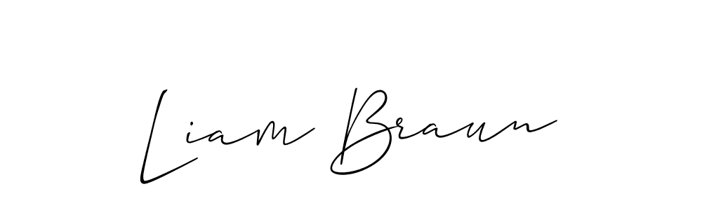 Also we have Liam Braun name is the best signature style. Create professional handwritten signature collection using Allison_Script autograph style. Liam Braun signature style 2 images and pictures png