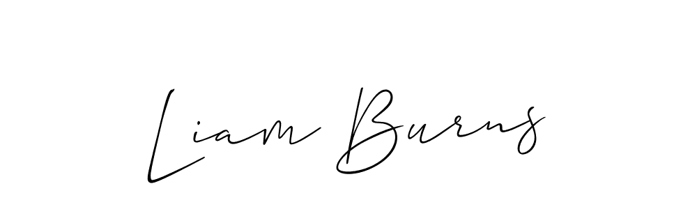 This is the best signature style for the Liam Burns name. Also you like these signature font (Allison_Script). Mix name signature. Liam Burns signature style 2 images and pictures png