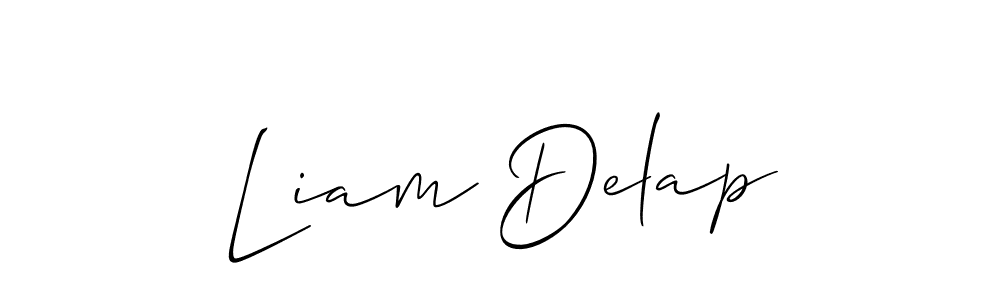 if you are searching for the best signature style for your name Liam Delap. so please give up your signature search. here we have designed multiple signature styles  using Allison_Script. Liam Delap signature style 2 images and pictures png