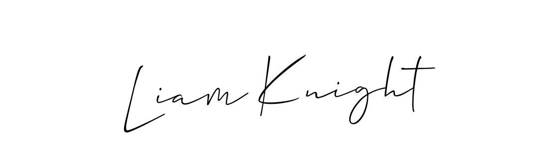Best and Professional Signature Style for Liam Knight. Allison_Script Best Signature Style Collection. Liam Knight signature style 2 images and pictures png