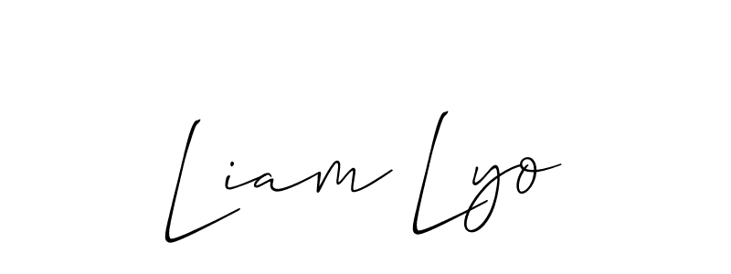 Check out images of Autograph of Liam Lyo name. Actor Liam Lyo Signature Style. Allison_Script is a professional sign style online. Liam Lyo signature style 2 images and pictures png