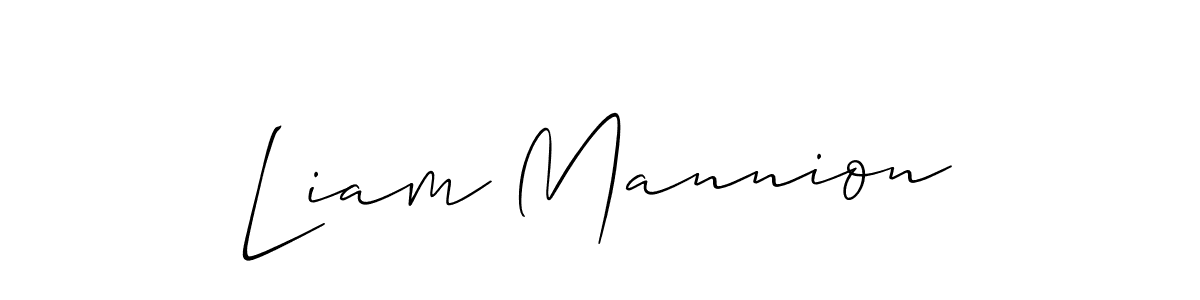 Design your own signature with our free online signature maker. With this signature software, you can create a handwritten (Allison_Script) signature for name Liam Mannion. Liam Mannion signature style 2 images and pictures png