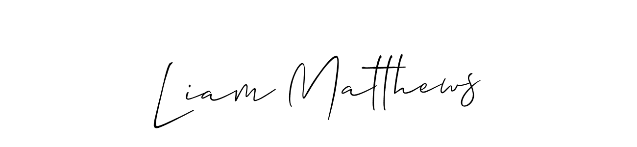 Also we have Liam Matthews name is the best signature style. Create professional handwritten signature collection using Allison_Script autograph style. Liam Matthews signature style 2 images and pictures png