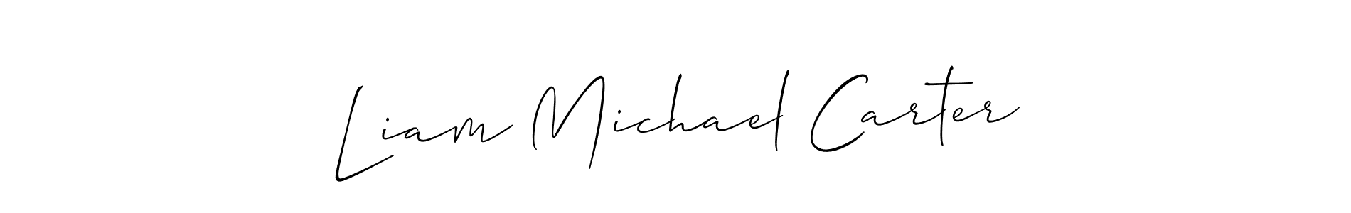 Check out images of Autograph of Liam Michael Carter name. Actor Liam Michael Carter Signature Style. Allison_Script is a professional sign style online. Liam Michael Carter signature style 2 images and pictures png
