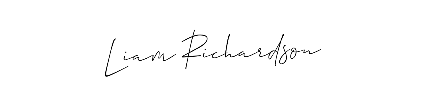 How to Draw Liam Richardson signature style? Allison_Script is a latest design signature styles for name Liam Richardson. Liam Richardson signature style 2 images and pictures png